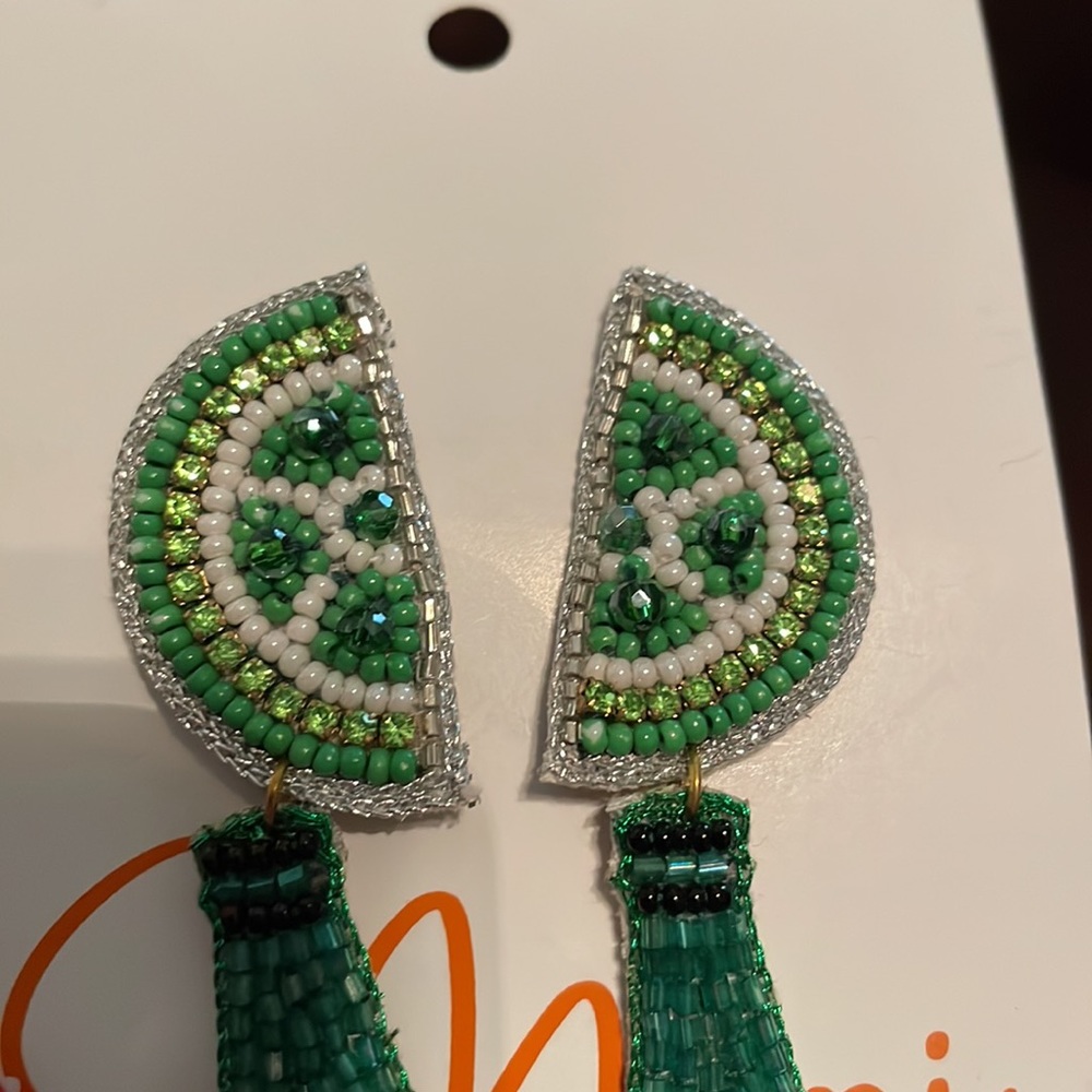 Beaded Topo Chico fun earring - Picture 6 of 6